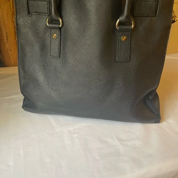 Michael Kors Black and Gold Structured Tote - Picture 3 of 8